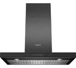 HOTPOINT PHBS9.8CLTDK Chimney Cooker Hood - Black